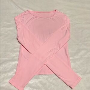 Women's Pink Long Sleeve Top
